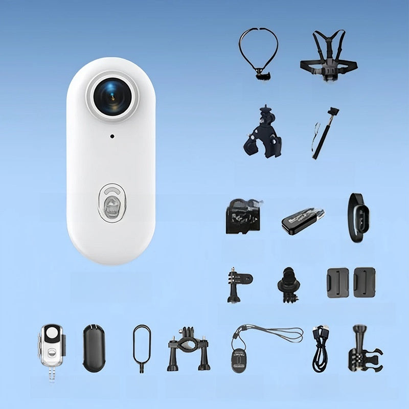 Thumb-sized cycling camera recorder
