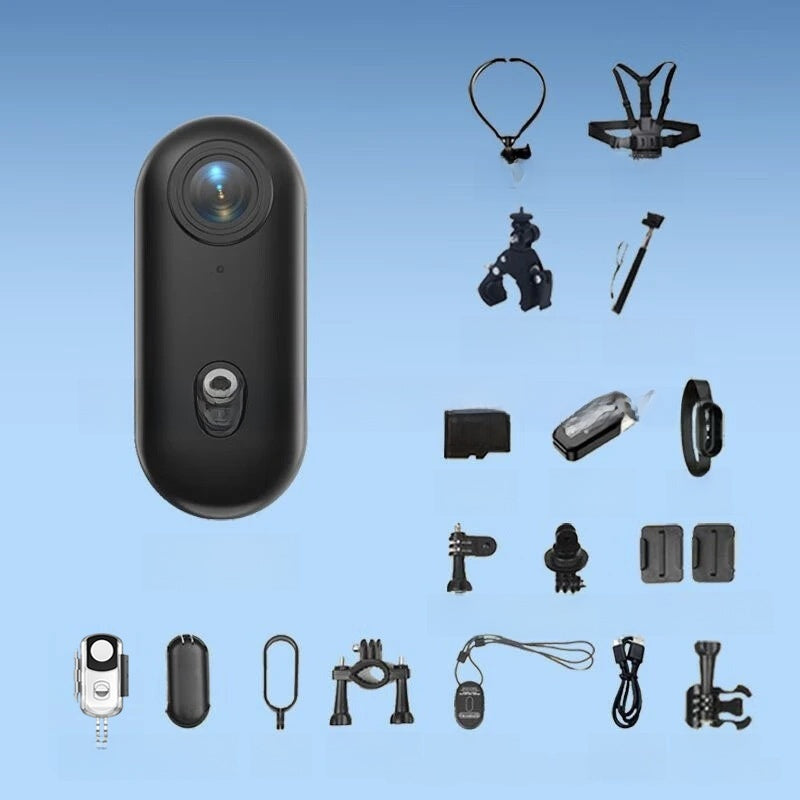 Thumb-sized cycling camera recorder