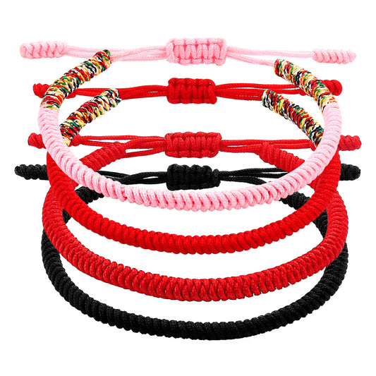 Tibetan-Style Red Rope Handmade Bracelet