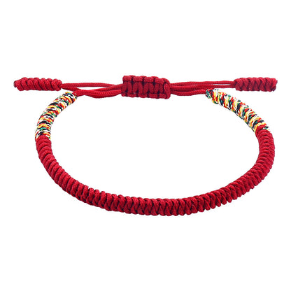 Tibetan-Style Red Rope Handmade Bracelet