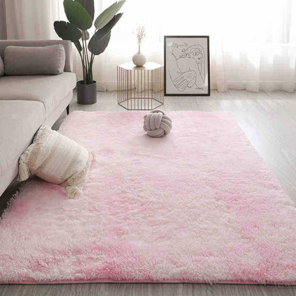 Tie-dye living room rug