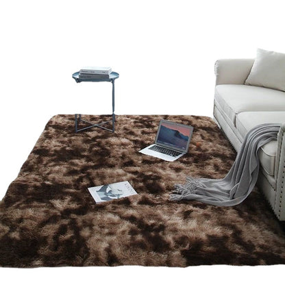 Tie-dye living room rug
