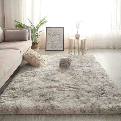 Tie-dye living room rug