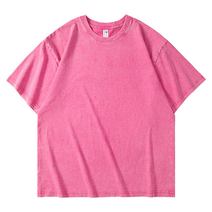 Tie-dye loose short-sleeved top for men