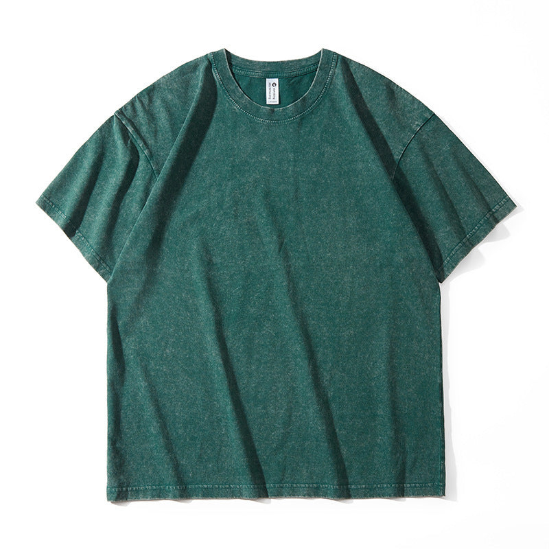Tie-dye loose short-sleeved top for men