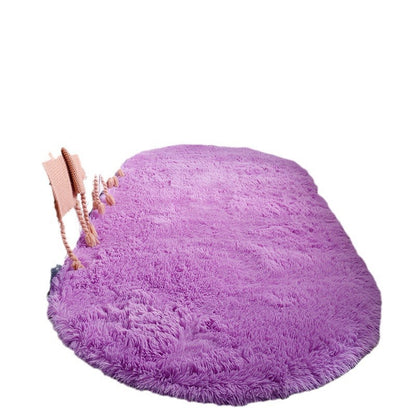 Tie-dye plush rug