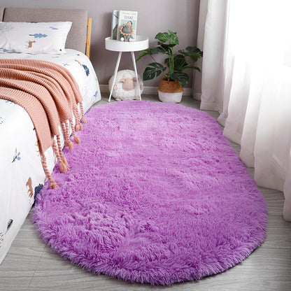 Tie-dye plush rug