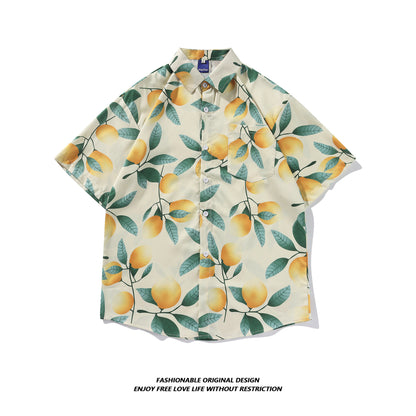 Tie-Dye Shirt Men's Short-Sleeved