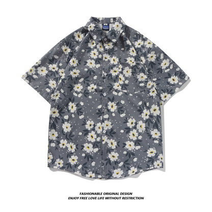 Tie-Dye Shirt Men's Short-Sleeved