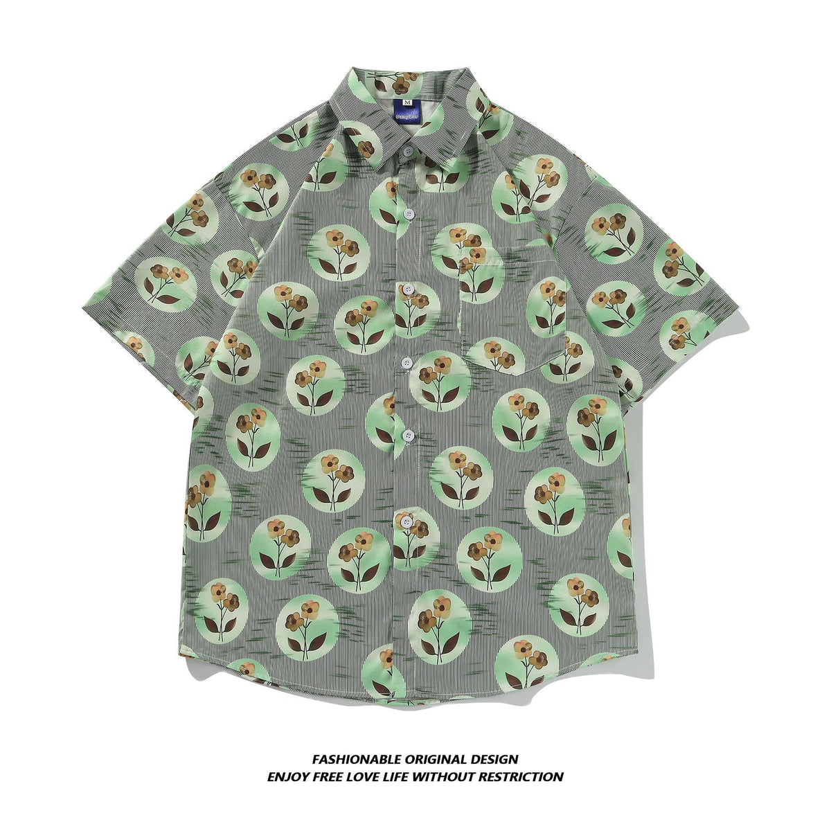 Tie-Dye Shirt Men's Short-Sleeved