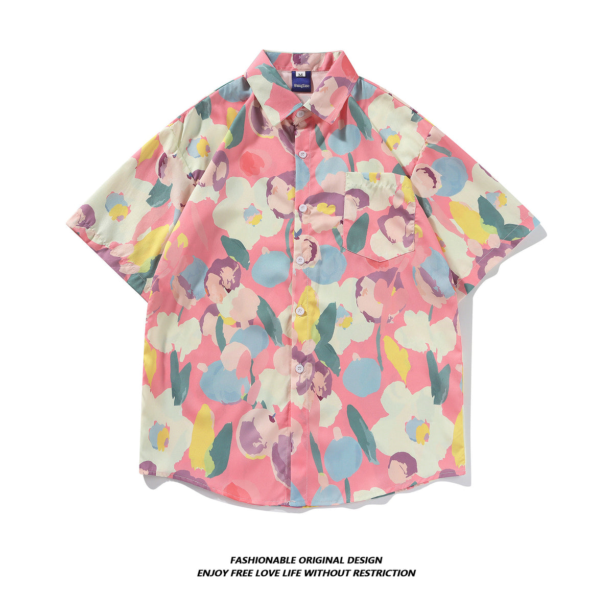 Tie-Dye Shirt Men's Short-Sleeved