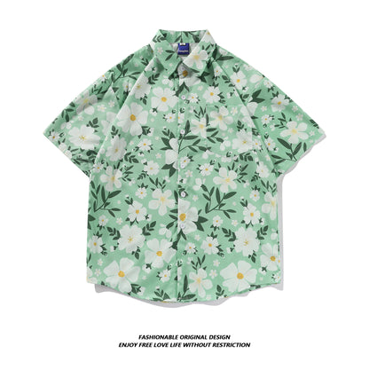 Tie-Dye Shirt Men's Short-Sleeved