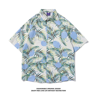Tie-Dye Shirt Men's Short-Sleeved