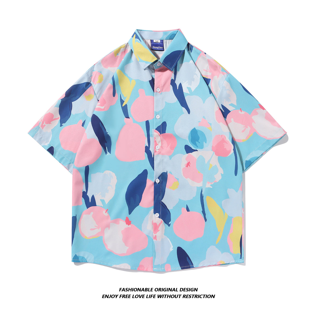 Tie-Dye Shirt Men's Short-Sleeved