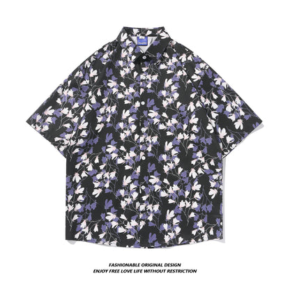 Tie-Dye Shirt Men's Short-Sleeved