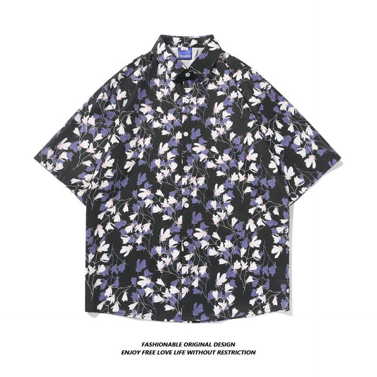 Tie-Dye Shirt Men's Short-Sleeved