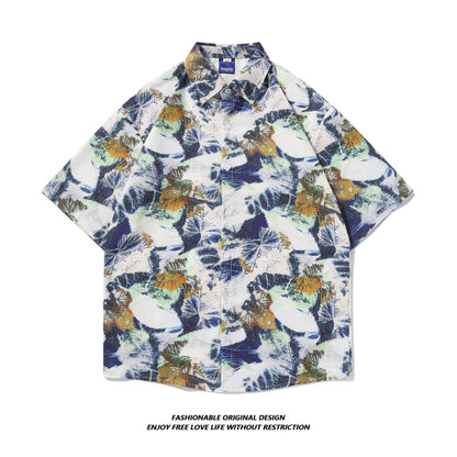 Tie-Dye Shirt Men's Short-Sleeved