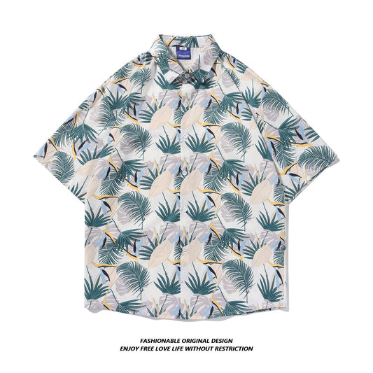 Tie-Dye Shirt Men's Short-Sleeved