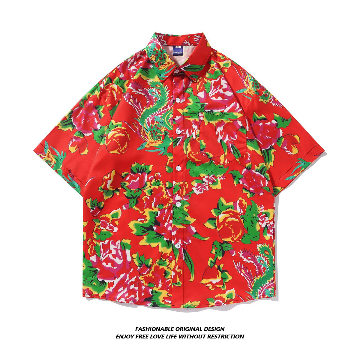 Tie-Dye Shirt Men's Short-Sleeved