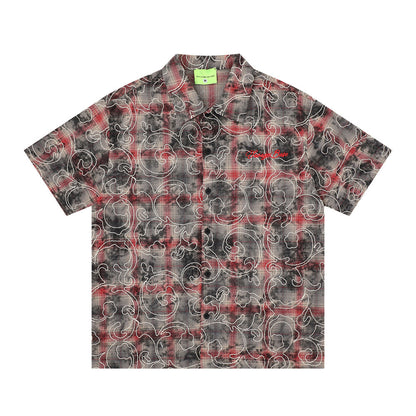 Tie-dye short-sleeve shirt