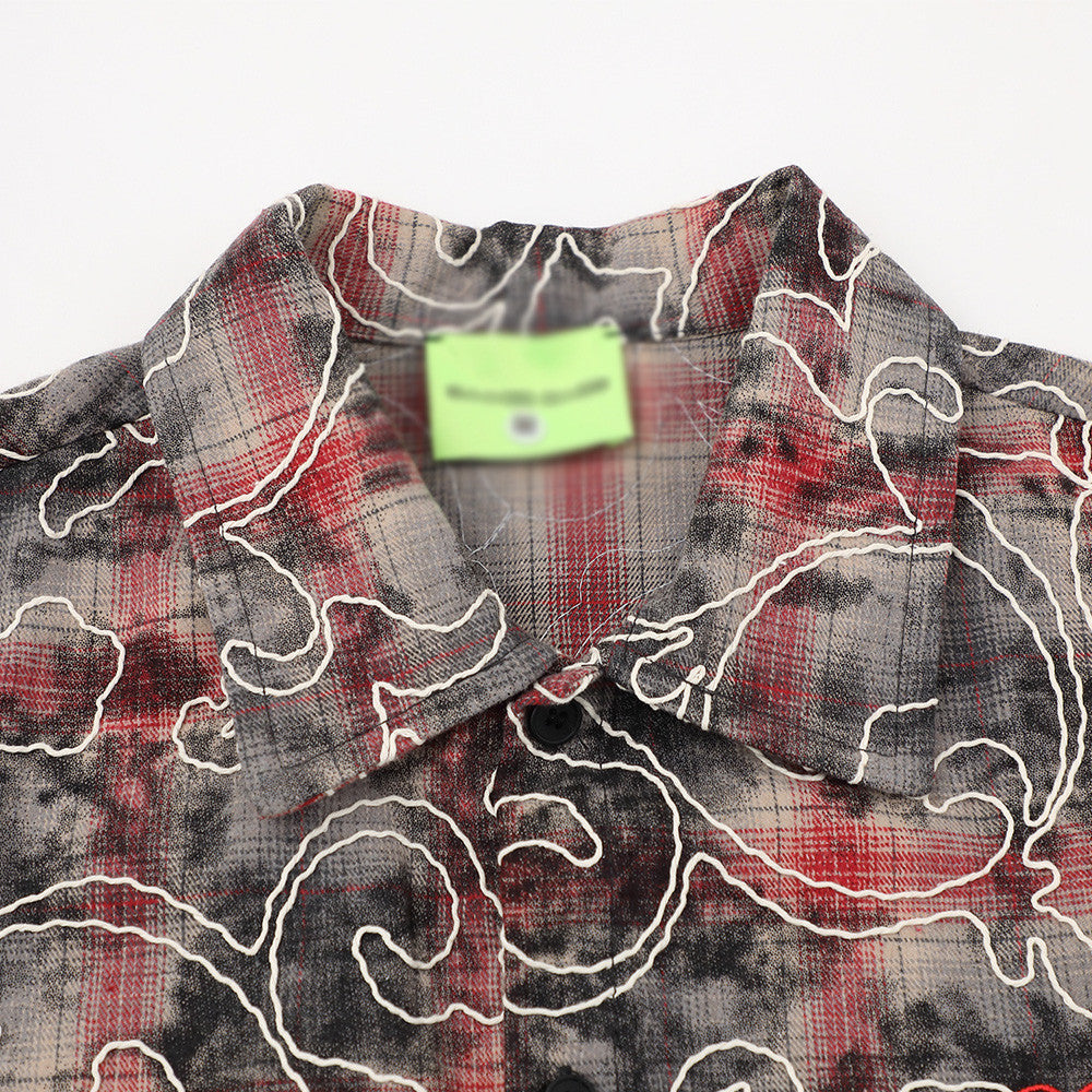 Tie-dye short-sleeve shirt