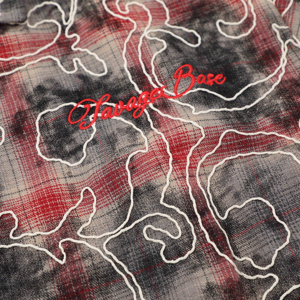 Tie-dye short-sleeve shirt