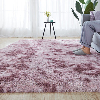 Tie-Dye Silk Non-Slip Carpet