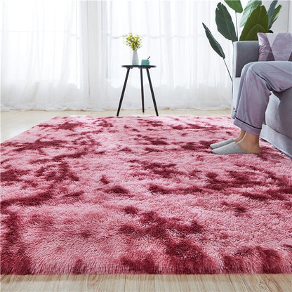 Tie-Dye Silk Non-Slip Carpet