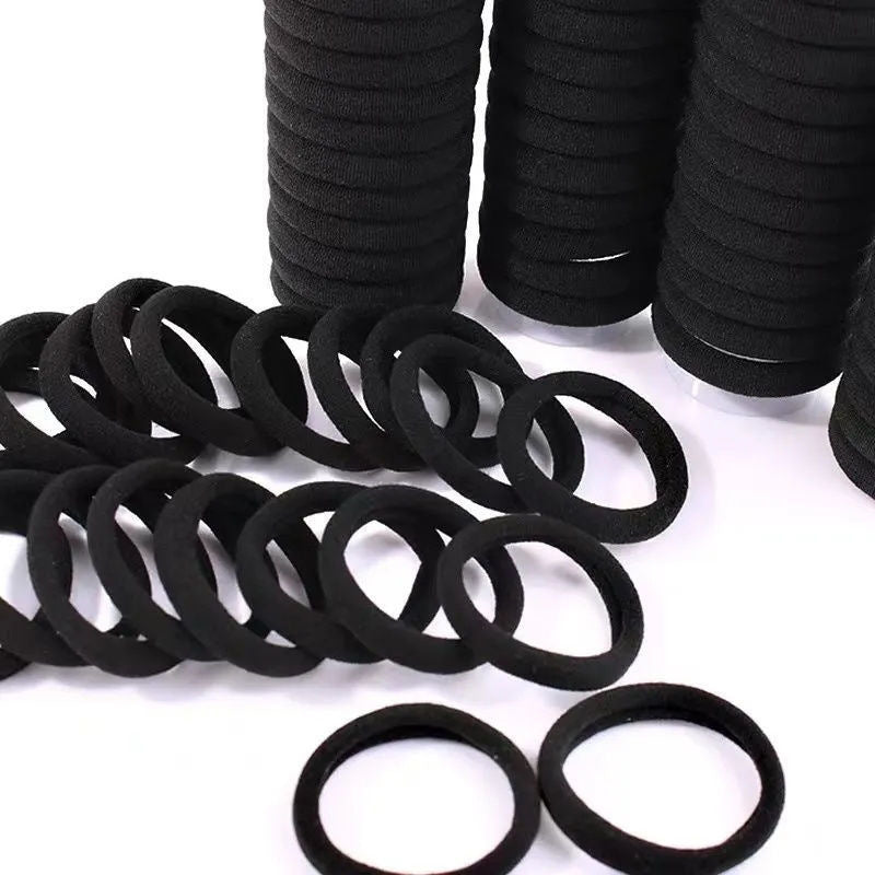 Tie hair with hair ties