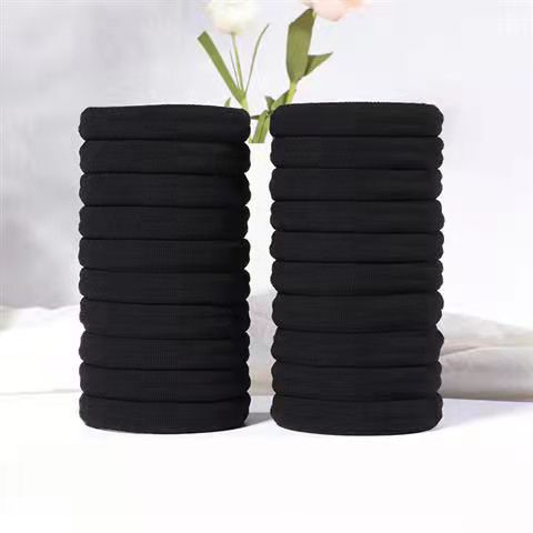 Tie hair with hair ties