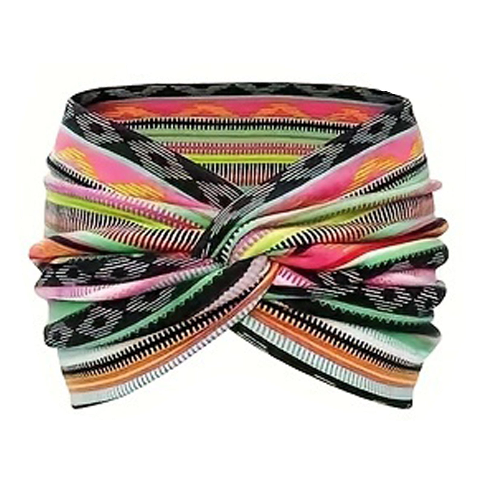 Tie Knot Retro Cashew Wide Edge Tie Dye Headband Turban