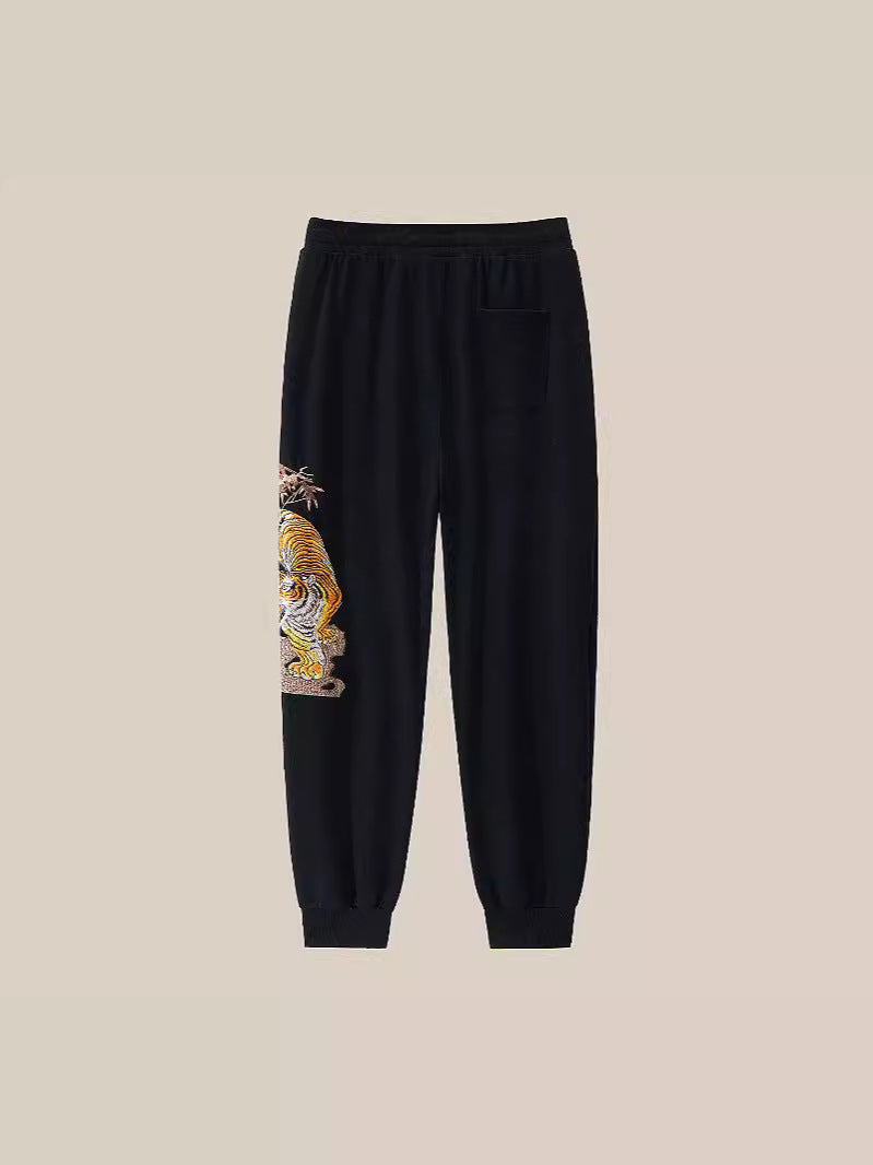 Tiger Embroidered Sweatpants