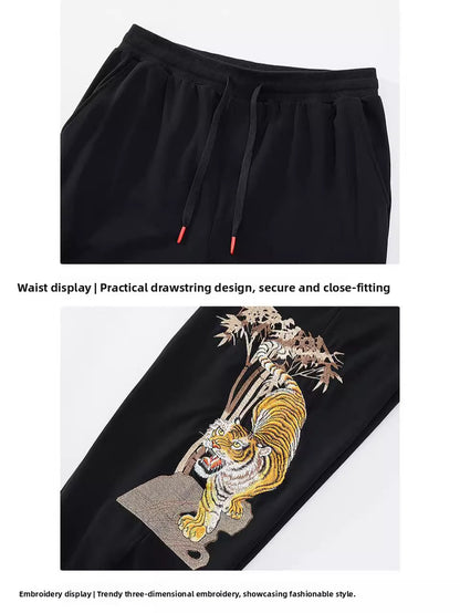 Tiger Embroidered Sweatpants
