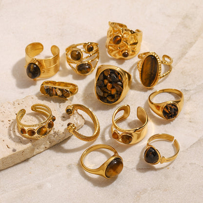 tiger eye ring