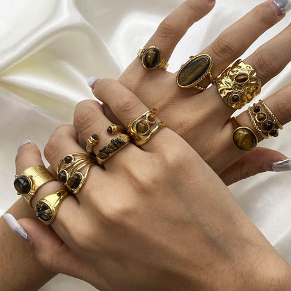 tiger eye ring