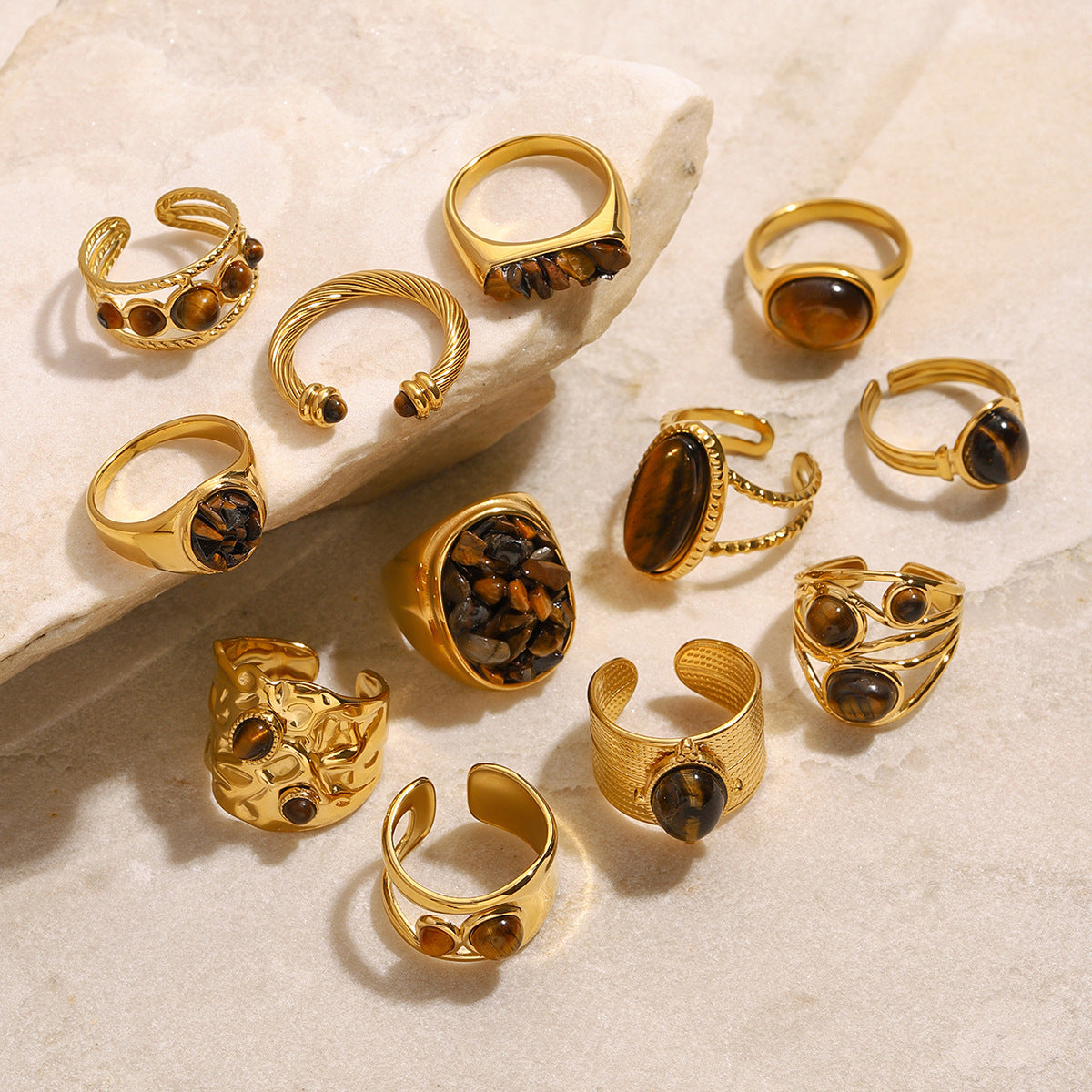 tiger eye ring