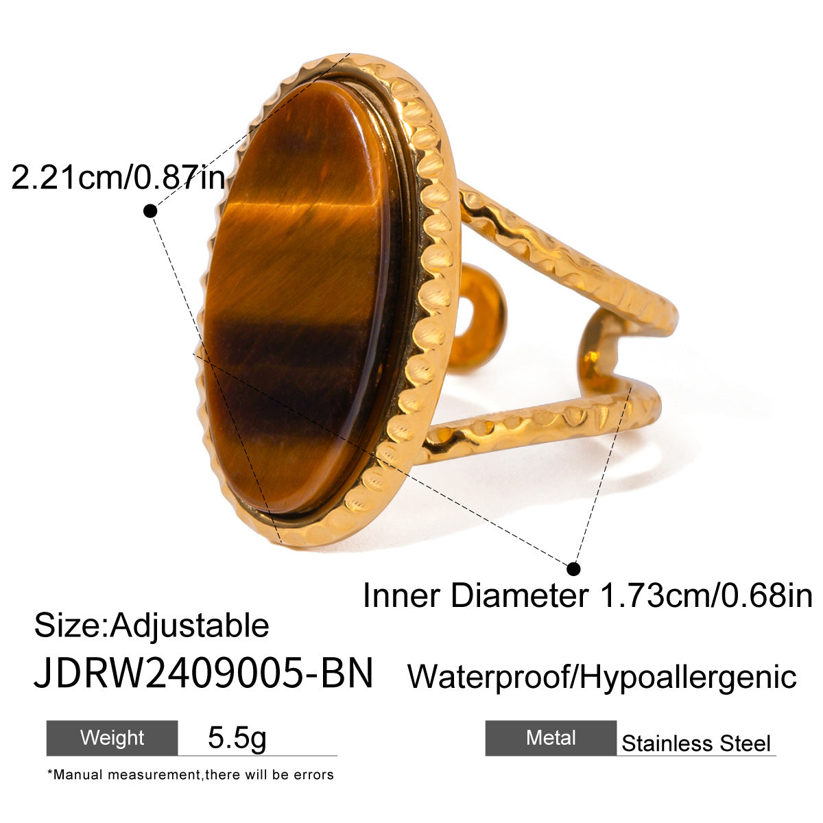 tiger eye ring