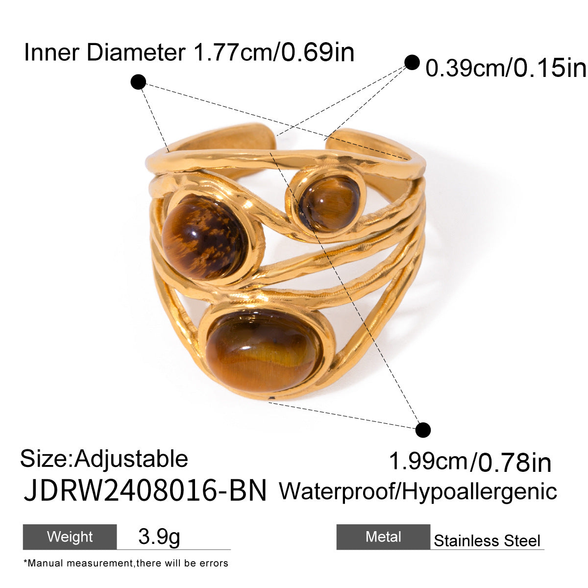 tiger eye ring