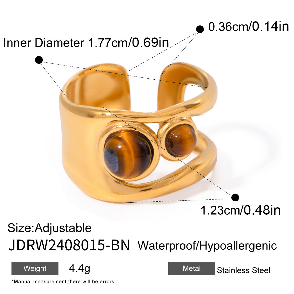 tiger eye ring