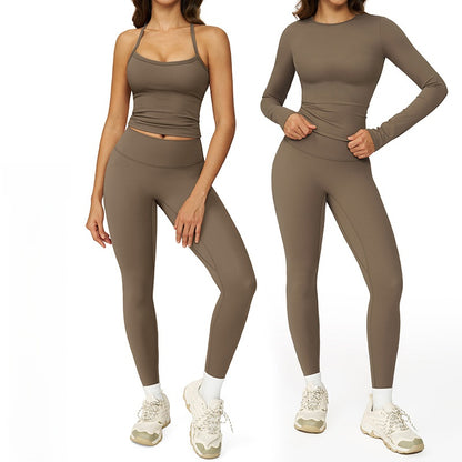 Tight brushed yoga set