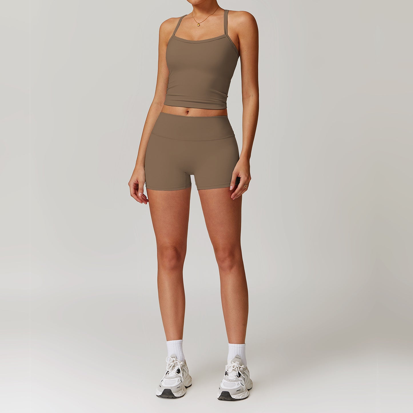 Tight brushed yoga set