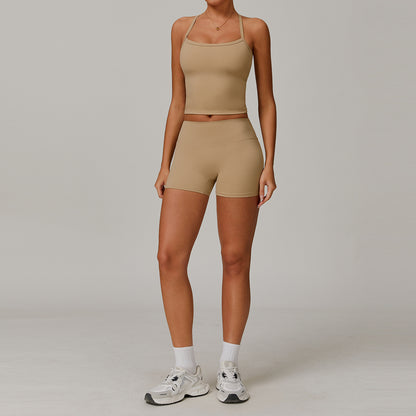 Tight brushed yoga set