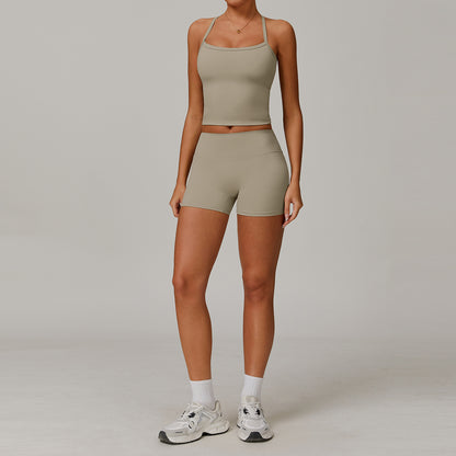 Tight brushed yoga set