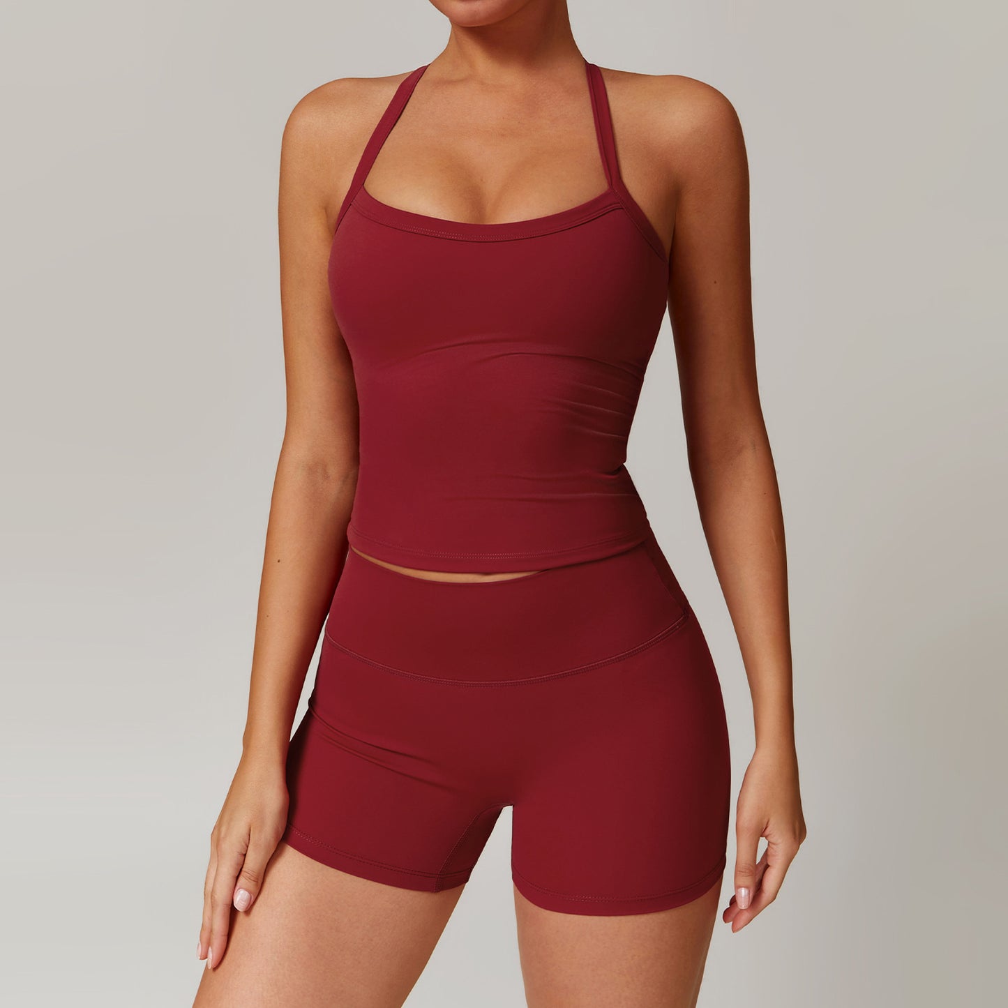 Tight brushed yoga set