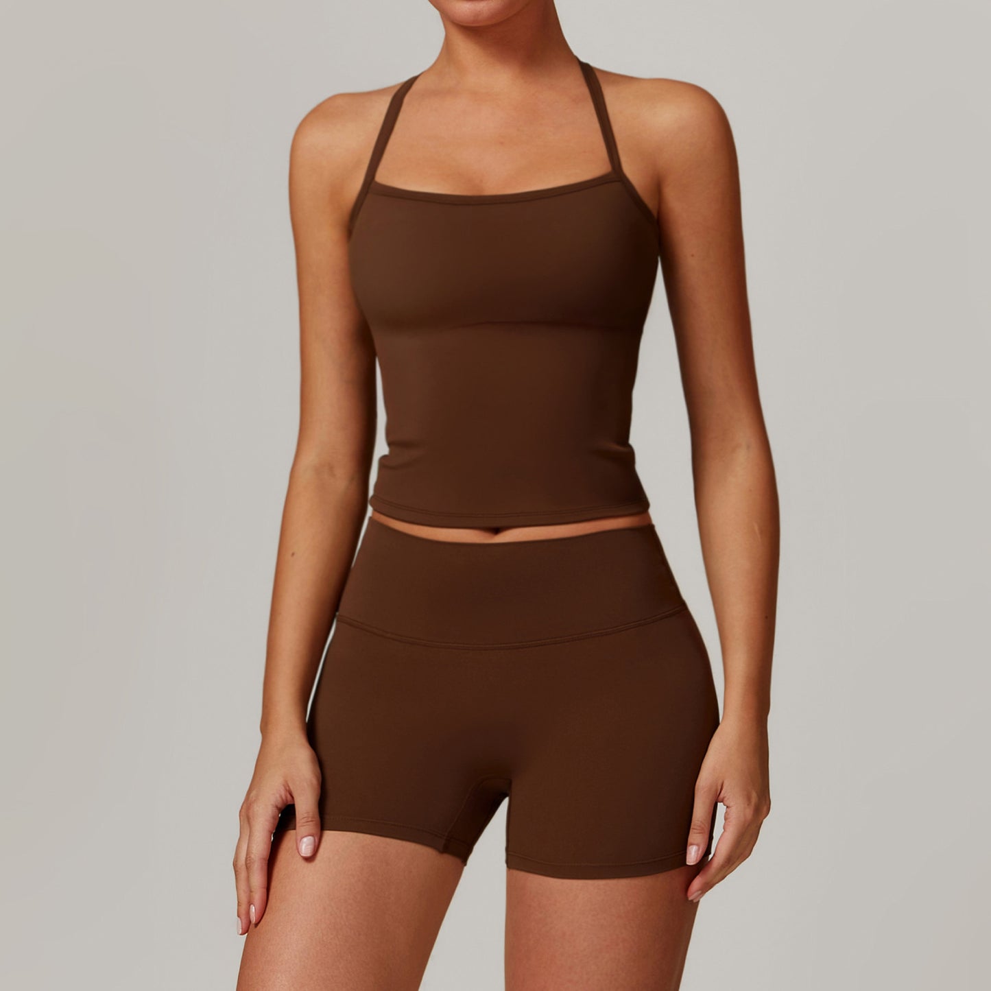 Tight brushed yoga set