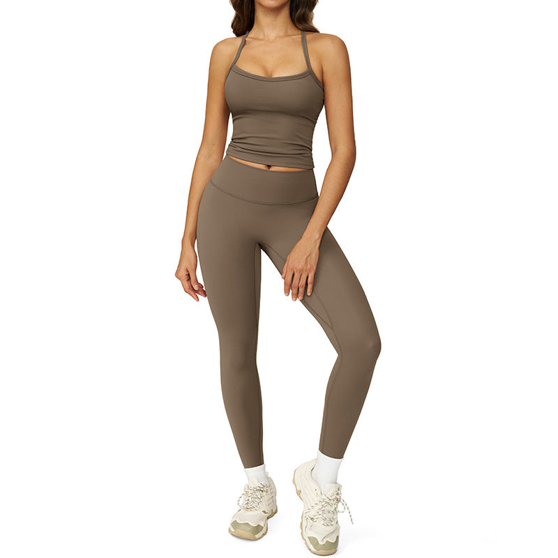 Tight brushed yoga set