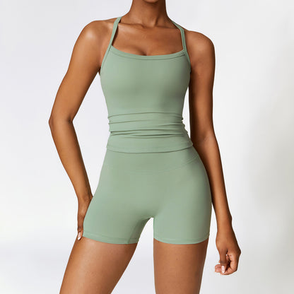 Tight brushed yoga set