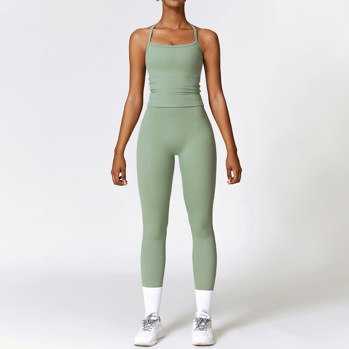 Tight-Fitting Brushed Yoga Suit