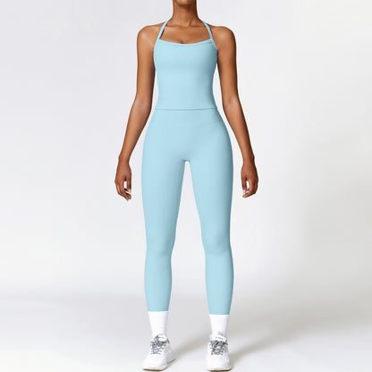 Tight-Fitting Brushed Yoga Suit