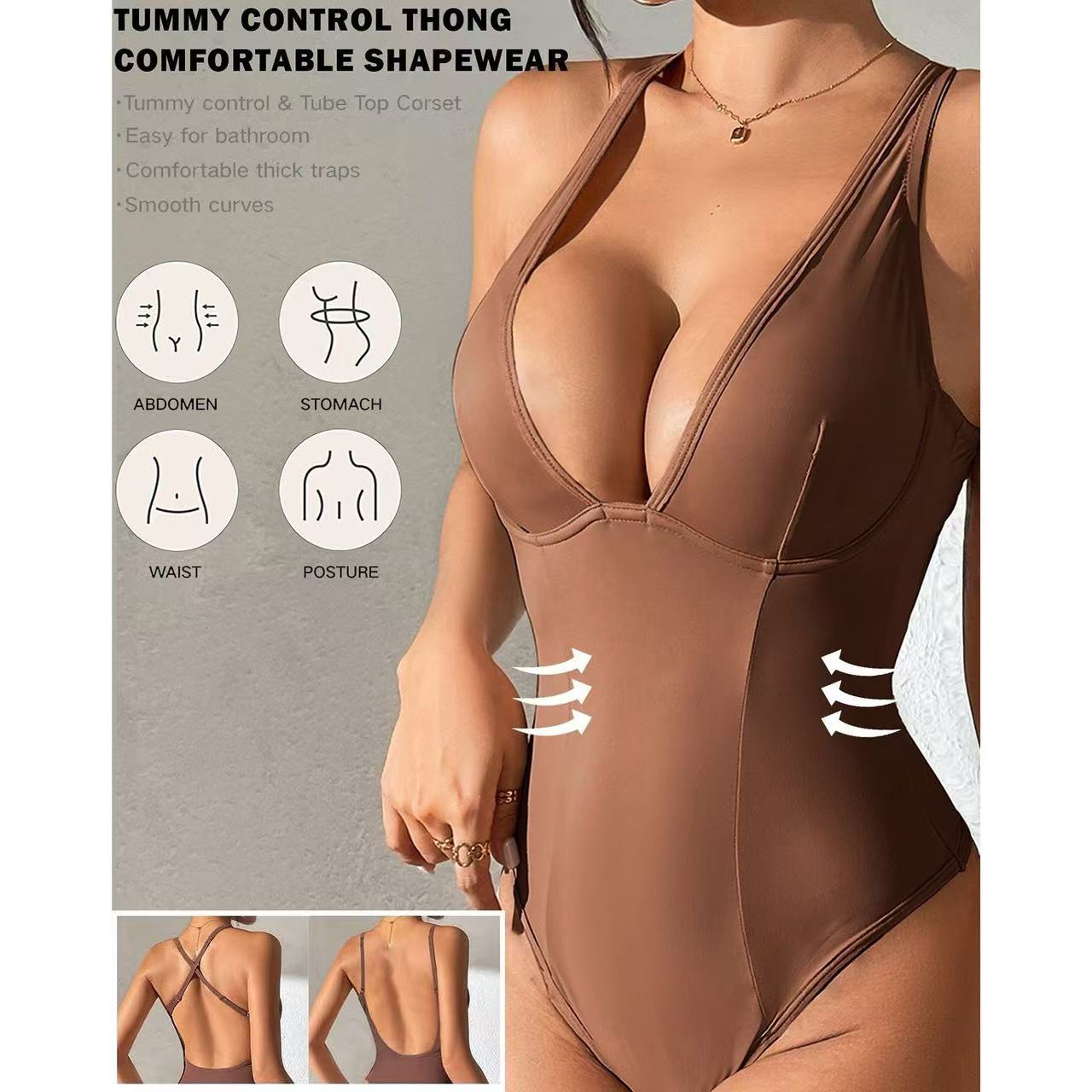Tight-fitting clothes for women to lose weight without a back